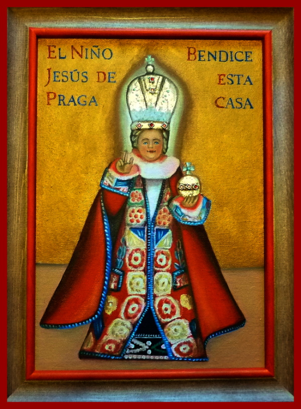 Pražské Jezulátko v peruánském kroji